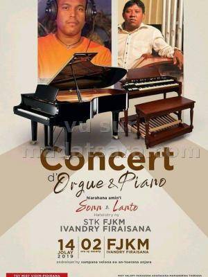 Concert d'orgue et piano Fjkm Ivandry Firaisana