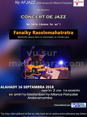 Concert de jazz - tolo-tanana hoan'i Fanaiky‍ - AFT - Alliance Française d'Antananarivo‍