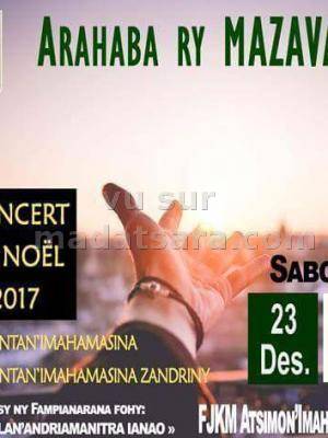 Concert de noël arahaba ry mazava Tsantan'i Mahamasina fjkm Atsimon'i Mahamasina