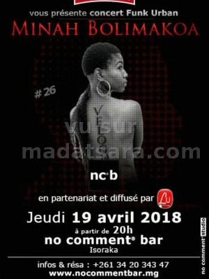 Concert Funk Urban - Minah‍ - No Comment Bar Isoraka‍