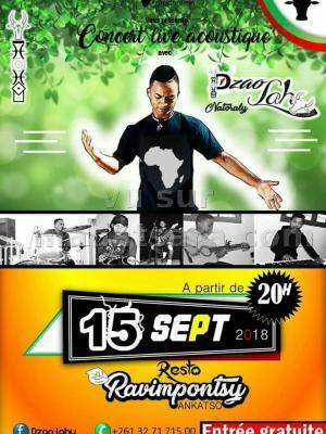 Concert live acoustique Bar Restaurant Ravimpôntsy Dzao Lahy