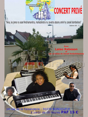 Concert privé avec Lalao Rabeson‍ & les artistes de Zanak'Ambohitantely - Bondoufle