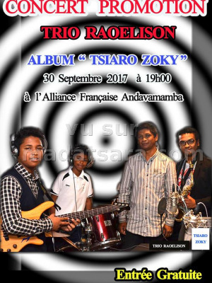 Concert promotion Trio Raoelison‍ - AFT - Alliance Française d'Antananarivo‍