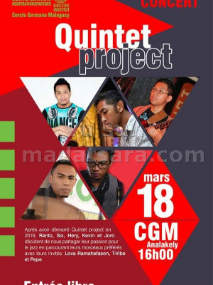 Concert quintet project au CGM Analakely‍