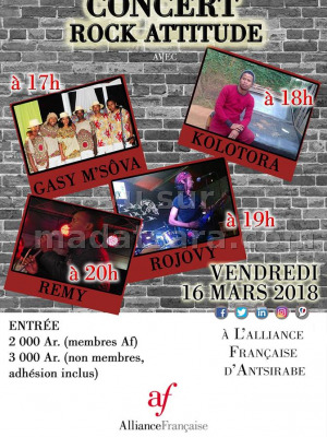 Concert Rock Attitude - AF - Alliance Française d'Antsirabe‍