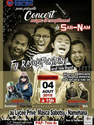 Concert unique exceptionnel Fy Rasolofoniaina, Rootsikalo, Tann Faya - Espace Masca Sabotsy-Namehana