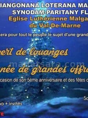 Animé par : Chorale Fahazavana + Invités