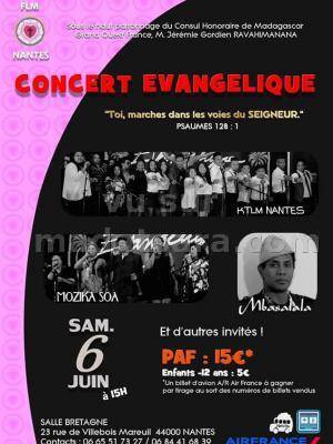 Concert évangélique avec KTLM Nantes, Mozika Soa, Mbasalala à la Salle Bretagne Nantes