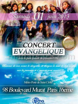 Concert Evangélique avec la participation de plusieurs STK