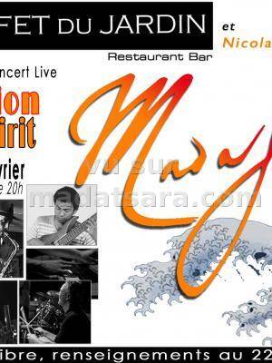 Concert Live Jazz Spirit au Buffet du Jardin