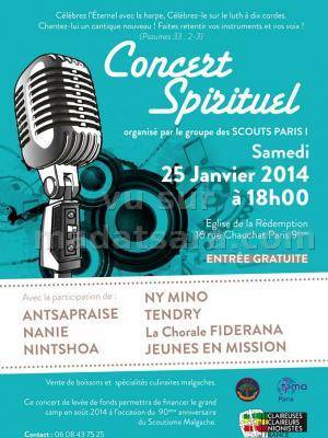 Concert Spirituel organisé par le groupe des Scouts Paris à l'église de la Rédemption Chauchat