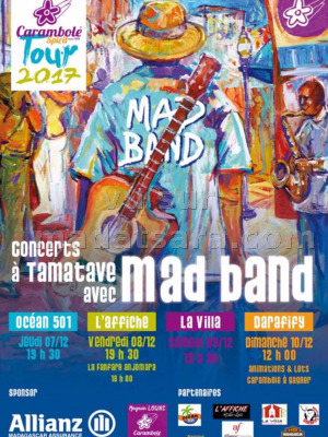 Concerts à Tamatave avec Mad Band