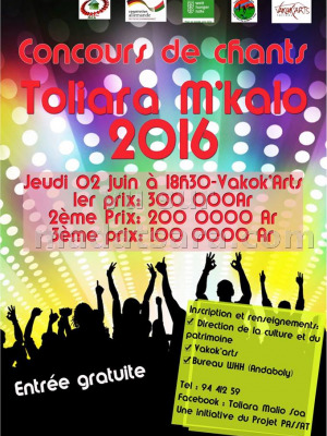 Concours de chants Toliara M'Kalo - Vakok'Arts