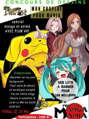Concours de dessins mon cosplay pour mania