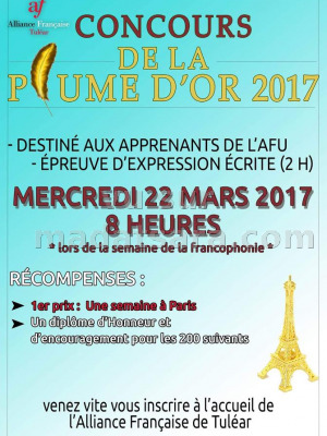 Concours de la plume d'or 2017 - AFT - Alliance Française d'Antananarivo‍