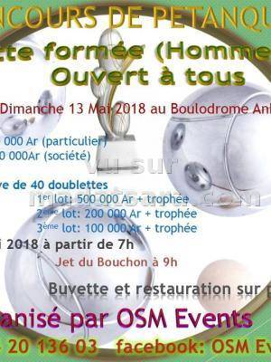 Concours de pétanque - Boulodrome Ankatso