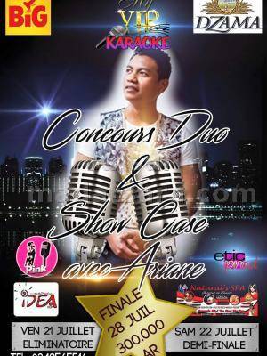 Concours duo showcase avec Ariane My Vip Karaoke Toamasina