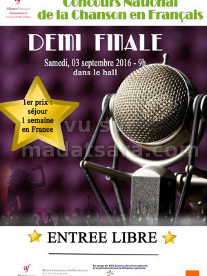 Concours national de la chanson en Français - Demi Finale - Alliance Française d'Antananarivo