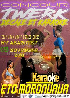 Concours twerk décalé et Karaoke - Espace Chris Morondava