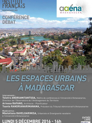 Conférence débat - Les Espaces urbains à Madagascar IFM - Institut Français de Madagascar‍