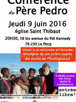 Conférence du père Pédro à l'eglise Saint Thibaut Le Pecq