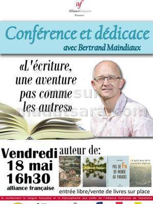 Conférence et dédicace "L'écriture une aventure pas comme les autres" - AF - Alliance Française Toamasina