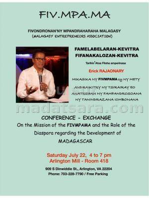 Conference - exchange Fiv.Mpa.Ma par Eric Rajaonary