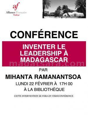 Conférence - Inventer le leadership à madagascar par Mihanta Ramanantsoa à la bibliothèque de l'Alliance Française de Toliara