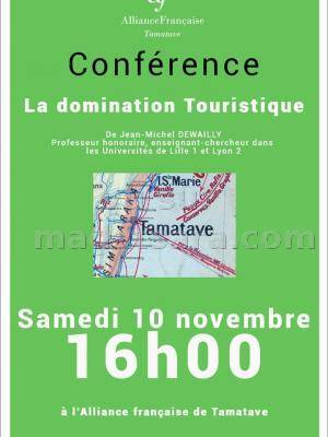 Conférence "La domination touristique" - AF - Alliance Française Toamasina