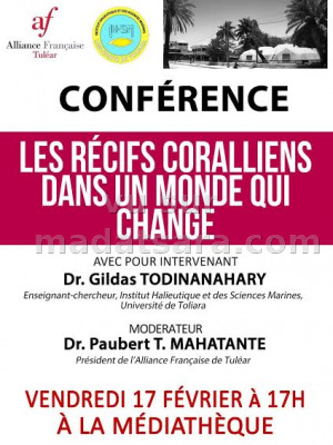 Conférence les récifs coraliens dans un monde qui change - AF - Alliance Française de Toliara‍