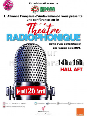 Conférence sur le Théâtre radiophonique - AFT - Alliance Française d'Antananarivo‍