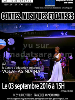 Conte, danse et musique du centre d'éducation artistique Volahasiniaina - Is'Art Galerie