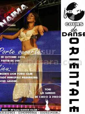 Cours de danse orientale avec Naima - Enceinte Lion Force Club Stade Municipal Mahamasina