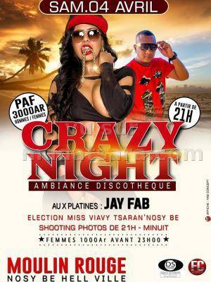 Crazy night ambiance discothèque au Moulin rouge Nosy Be Hell ville