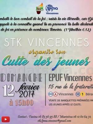 Culte des jeunes - EPUF Vincennes