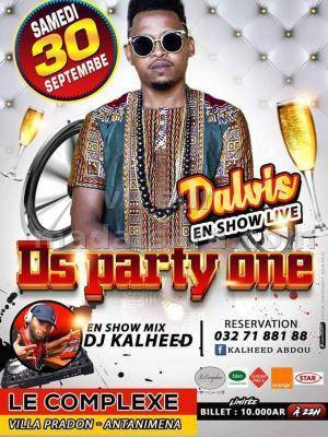 D'Alvis en show live Ds Party One Le Complexe restaurant Villa Pradon Antanimena