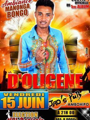 D'Oligene en concert JAO'S PUB ambiance manonga bongo