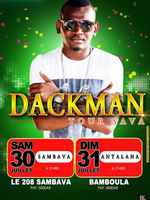 DackMan en concert à Bamboula Antalaha