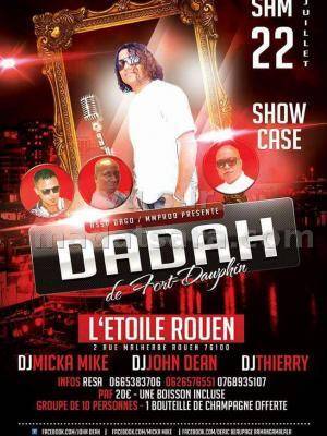 Dadah De Fort-Dauphin en show case Etoile Rouen