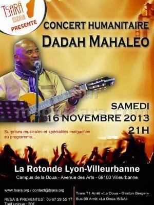 Dadah Mahaleo en concert humanitaire à la Rotonde Lyon-Villeurbanne