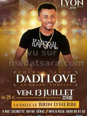 Dadi love en concert Restaurant Le Brin d'Herbe