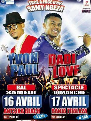 Dadi Love & Yvon Paul face à facen'ny samy ngeza Antsika Beach