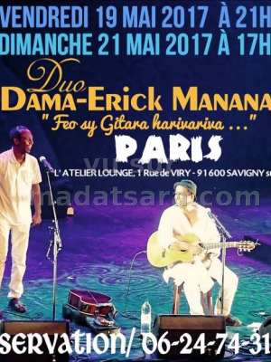 Dama‍ & Erick manana‍ en concert à Munich, Paris, Metz