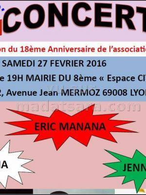 Dama, Erick Manana et Jenny - concert Mairie du 8ème - Espace Citoyen Lyon