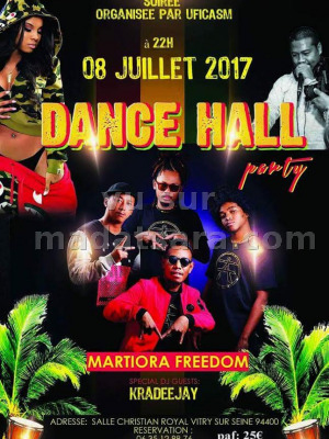 Dance hall party avec Martiora Freedom‍ - Salle Christian Royal Vitry Sur Seine