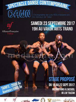 Dawn spectacle danse contemporraine au Vakok'Arts Trano Toliary