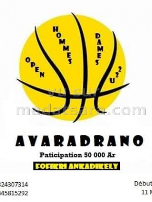 Début tournoi basket avaradrano