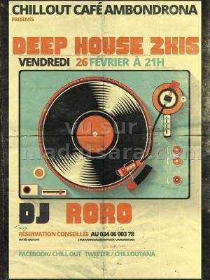 Deep house 2016 avec Dj Roro au Chillout Café Ambondrona