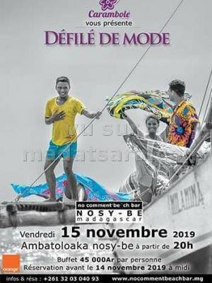 Defile de mode No Comment Beach Nosy Be