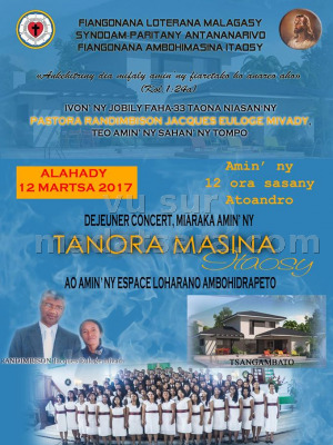 Déjeuner concert miaraka amin'ny Tanora Masina Itaosy‍ - Espace Loharano Ambohidrapeto